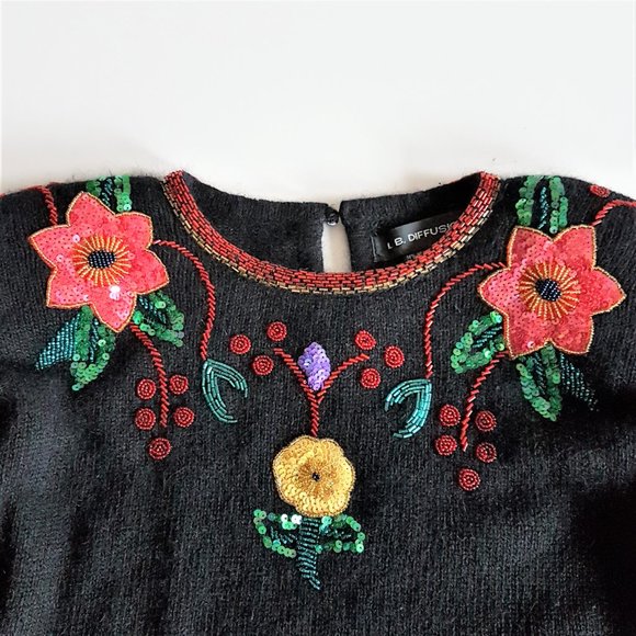 Vintage 1980s I.B. Diffusion angora blend sweater. - Picture 3 of 8